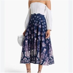 New w Tag: Farm Rio Ainika Martina Floral Print Skirt. Size Medium